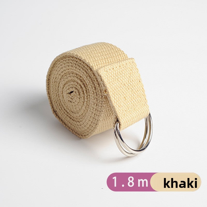 Yoga Stretch Belt Polyester Cotton Beginner Exercise Strap