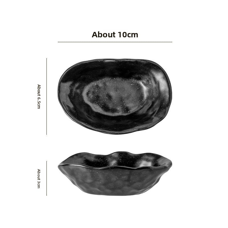 Japanese Ceramic Oyster Dish for Dining