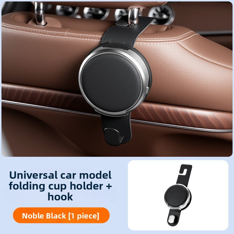 Car door cup holders for in-car storage