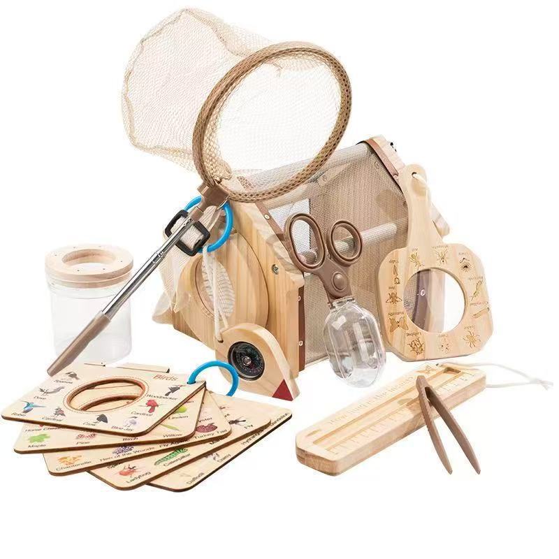 Childrens Wooden Insect Catching Observation Set