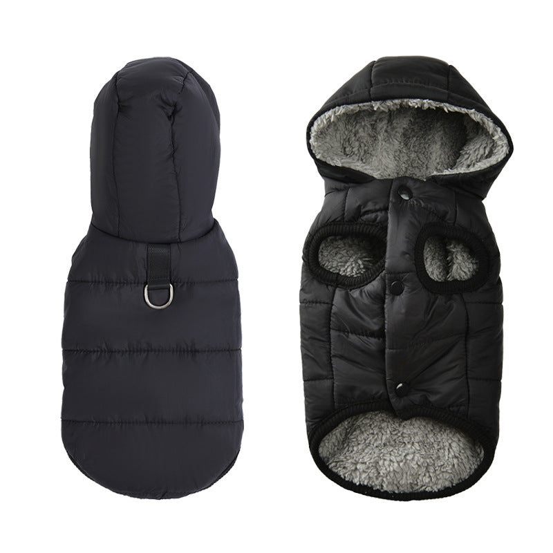 Winter Pet Vest with Hat Set