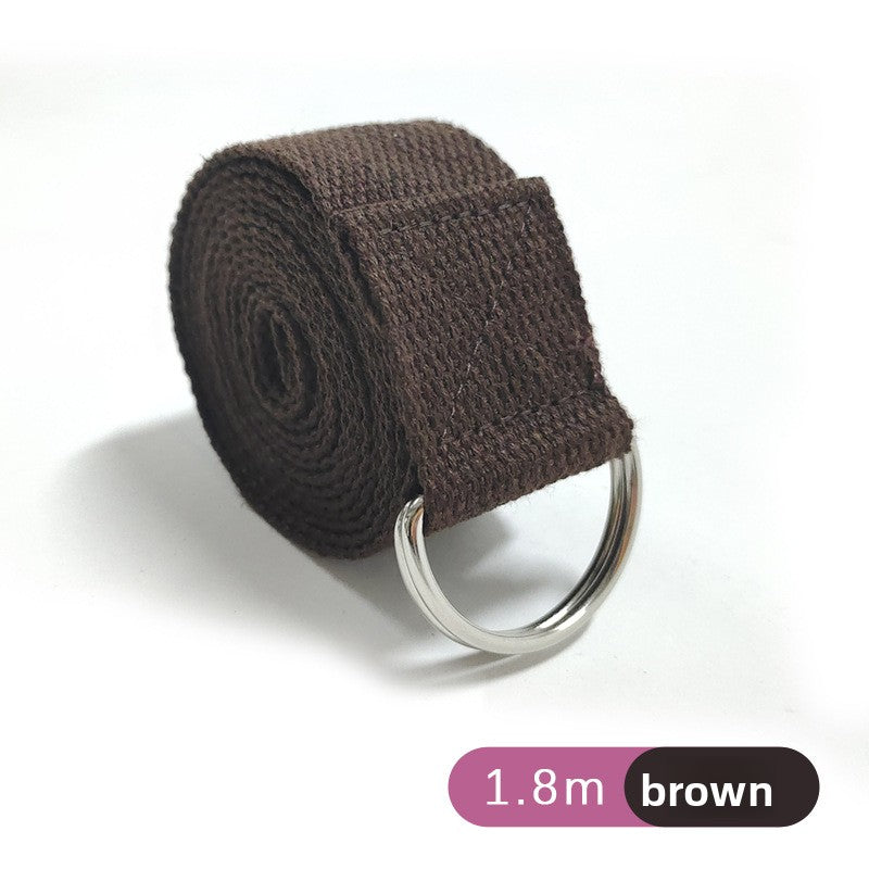 Yoga Stretch Belt Polyester Cotton Beginner Exercise Strap